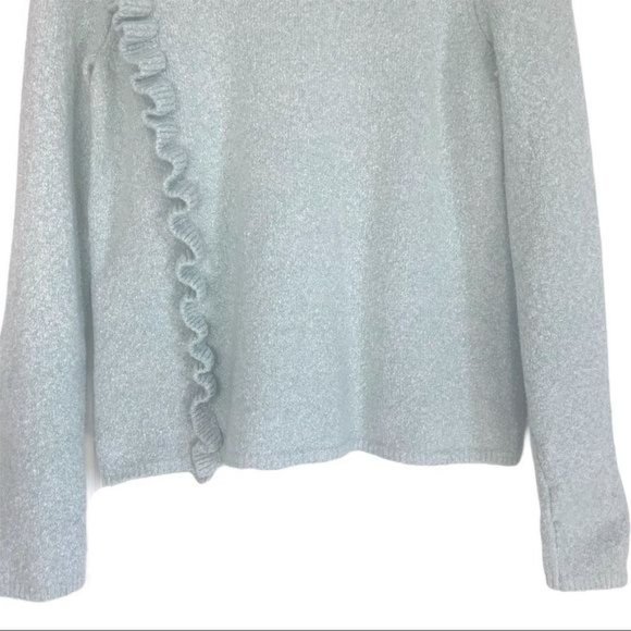Cynthia Rowley Marled Knit & Ruffle Sweater - Picture 8 of 8